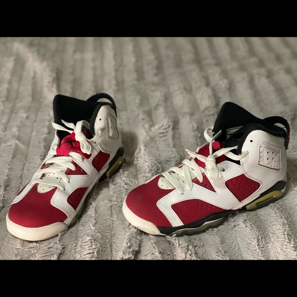 Air Jordan Retro 6 Carmine 2014 Size 7Y - Picture 2 of 7